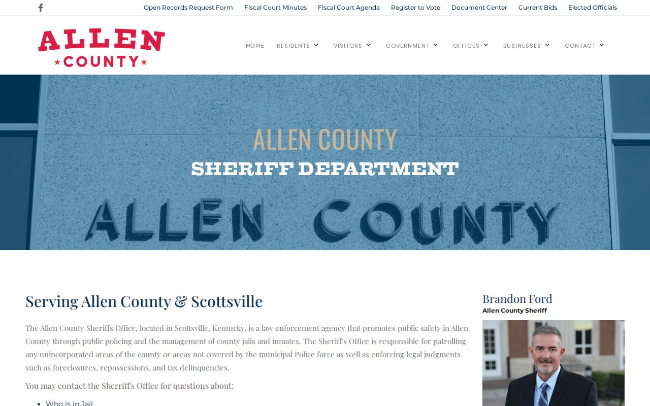 Allen County arrest records sheriff office channel